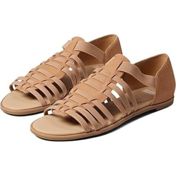 Eileen Fisher Womens Rato Elastic Gladiator Sandals Size 10 Honey Tan - Picture 1 of 12